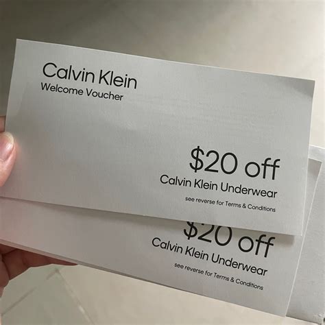 calvin klein voucher.